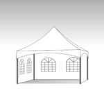 Pagode tubes ronds - Avec parois latérales