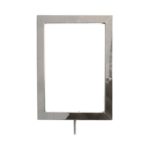 Panneau indicateur vertical chromé