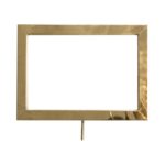 Panneau indicateur horizontal doré