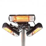 CHAUFFAGE ÉLECTRIQUE POUR PARASOL ET TONNELLE - LAMPES HALOGÈNES GOLDEN TUBE - SUNBEAM 2400